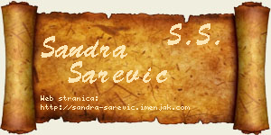 Sandra Sarević vizit kartica